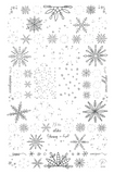 Frosty Flurries  (CjS-326) - Clear Jelly Stamping Plate