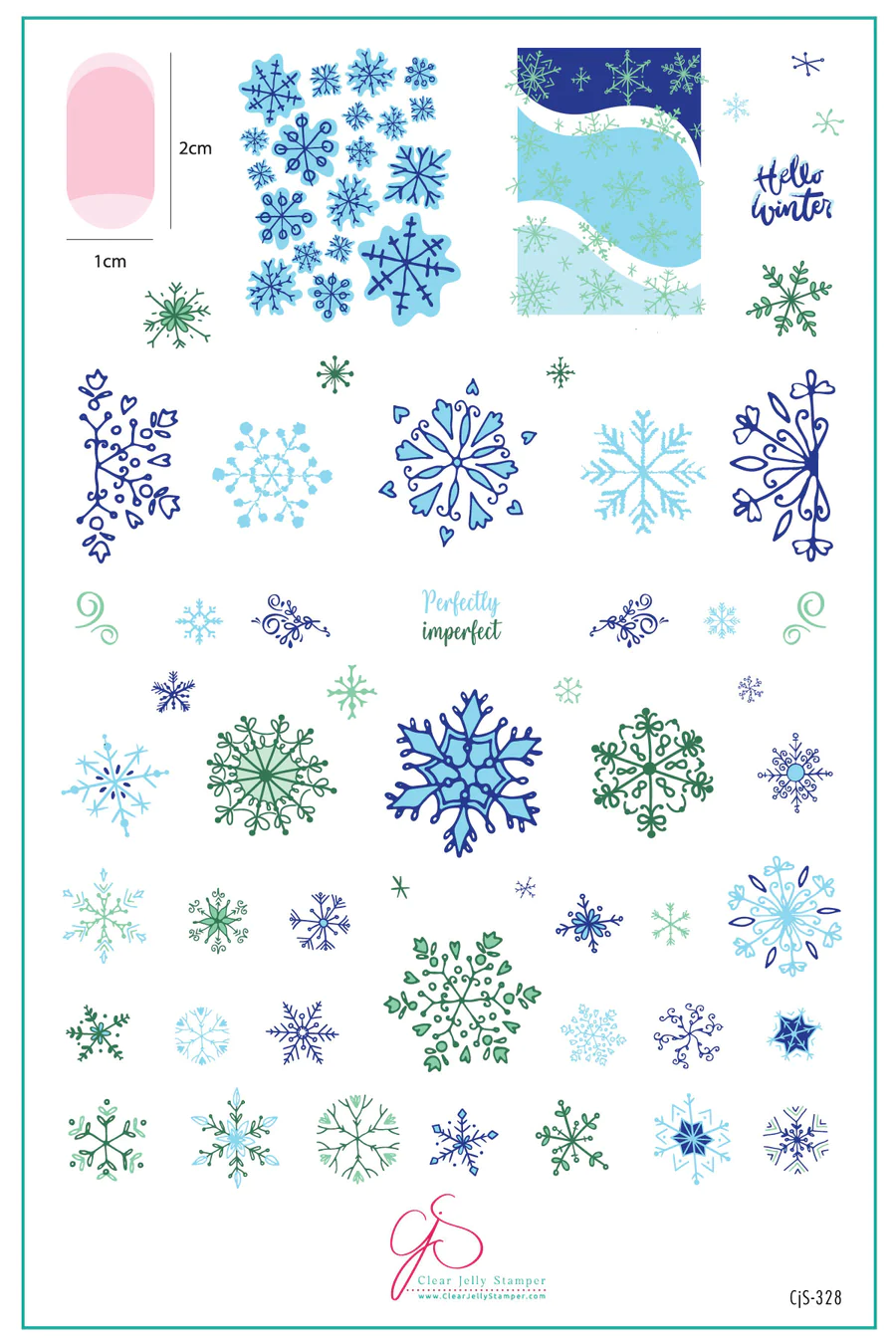 Perfectly Imperfect (CjS-328) - Clear Jelly Stamping Plate