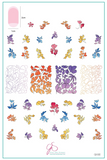 Coloring Book - Floral (CJS-332) - Clear Jelly Stamping Plate