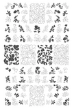 Coloring Book - Floral (CJS-332) - Clear Jelly Stamping Plate