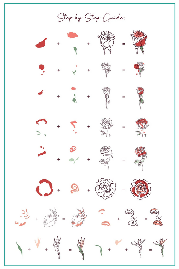 Artsy Line Art (CJS-334) - Clear Jelly Stamping Plate