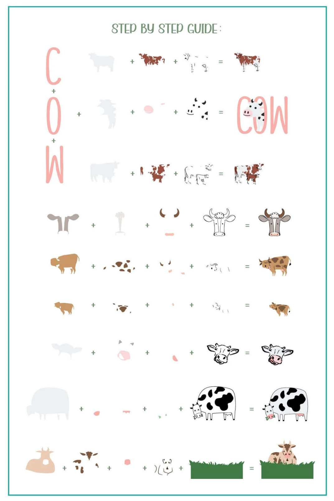 Udderly Adorable (CJS-355)- Clear Jelly Stamping Plate