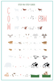 Udderly Adorable (CJS-355)- Clear Jelly Stamping Plate