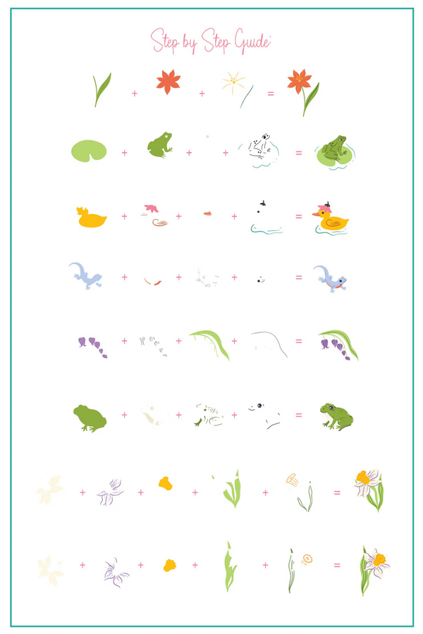 In the Garden (CjS-356)  -  Clear Jelly Stamping Plate