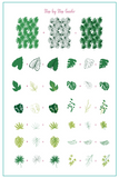 Lush Leaves (CJS-357)- Clear Jelly Stamping Plate