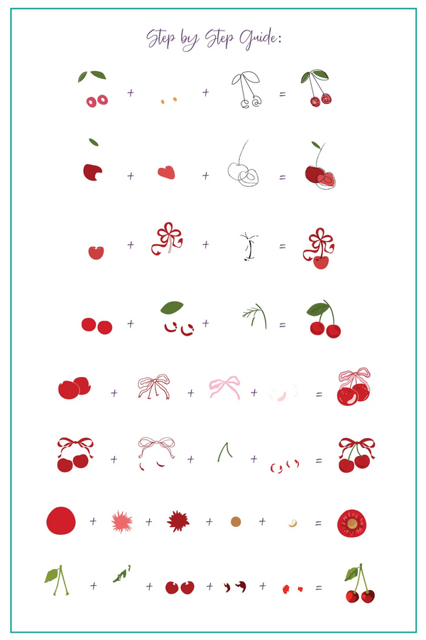 Cherry Bomb  (CjS-382)  -  Clear Jelly Stamping Plate