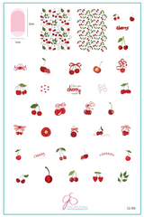 Cherry Bomb  (CjS-382)  -  Clear Jelly Stamping Plate