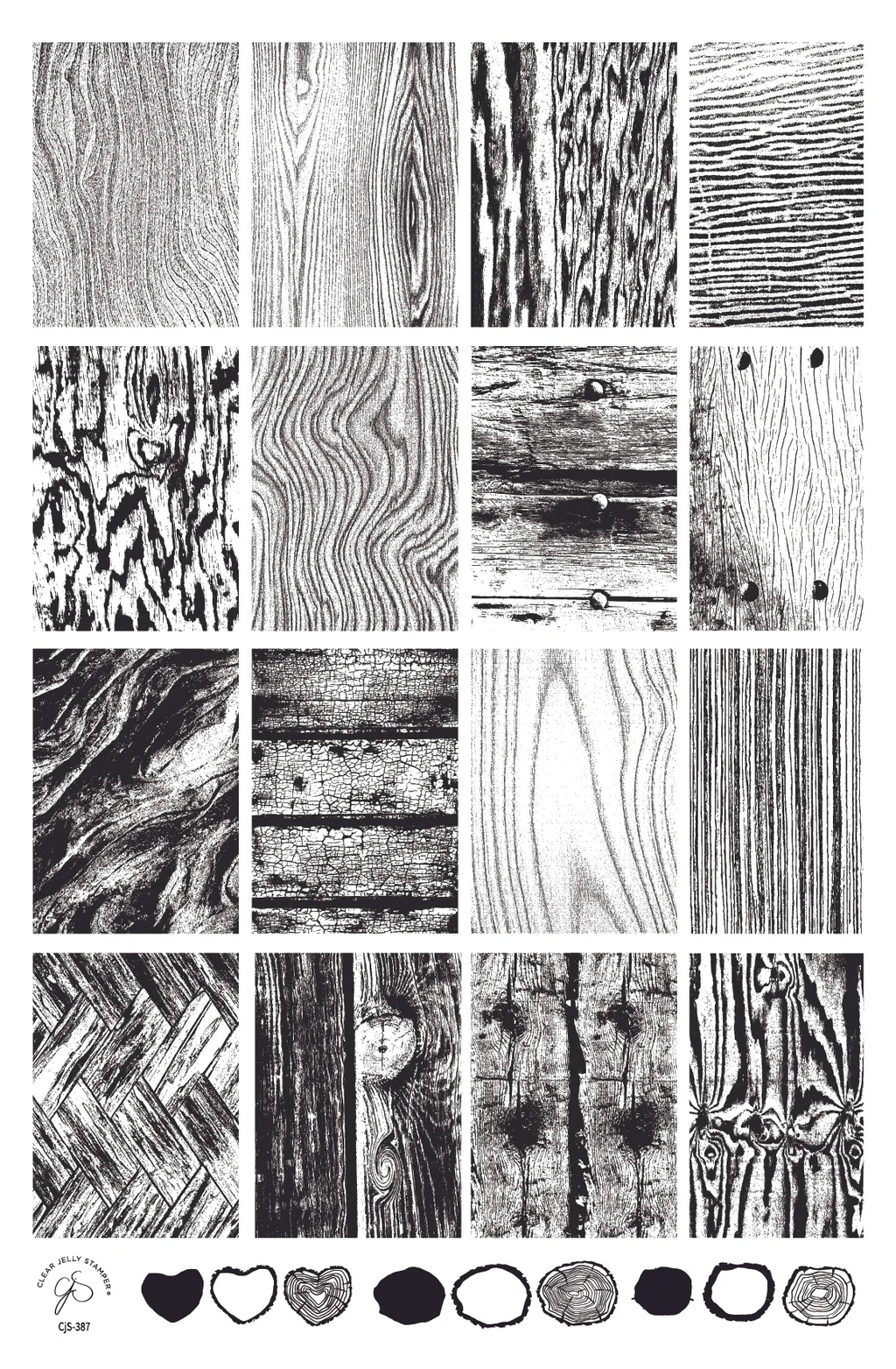 Knotty but Nice (CjS-389) -  Clear Jelly Stamping Plate