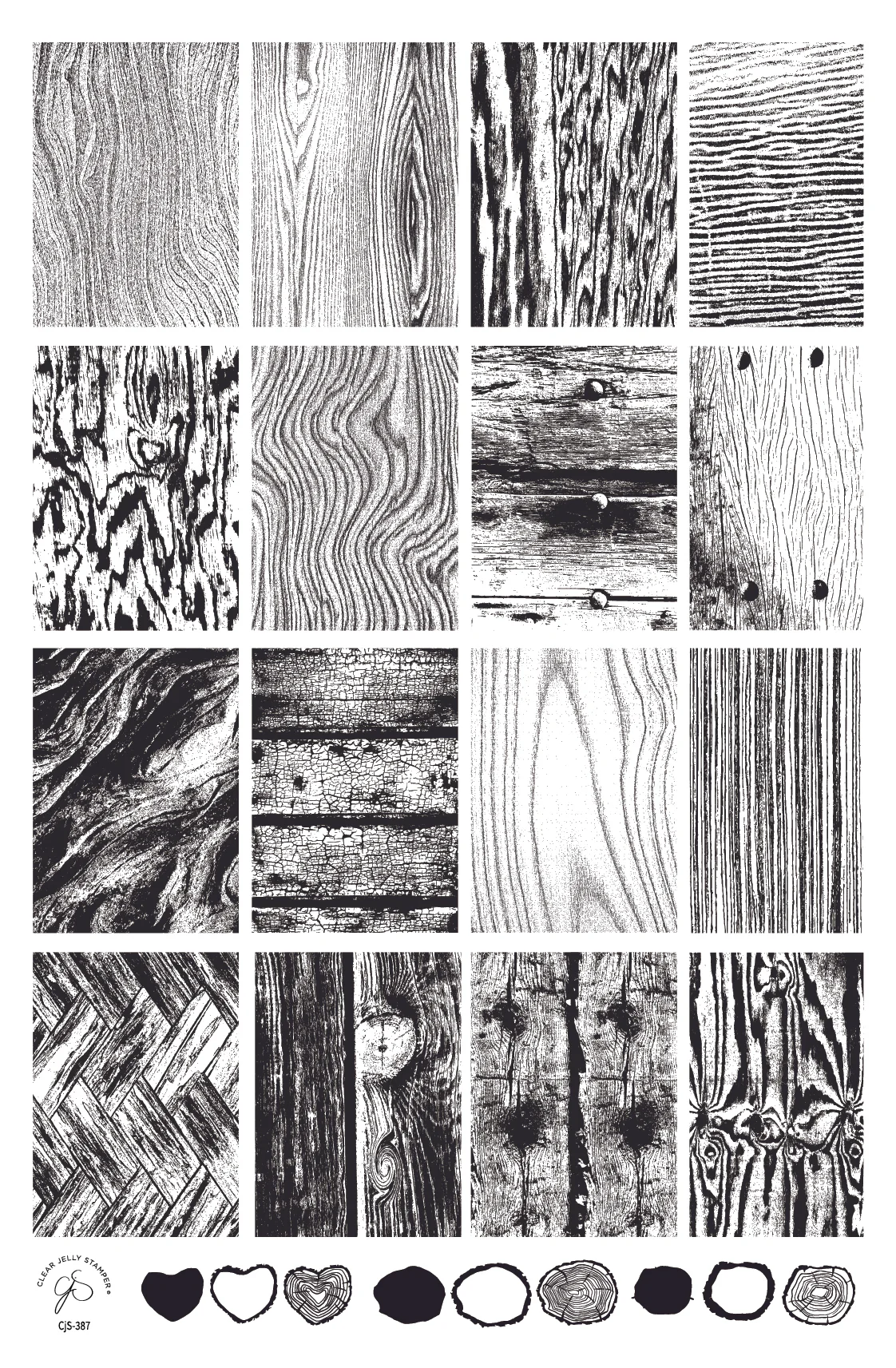Knotty but Nice (CjS-389) -  Clear Jelly Stamping Plate