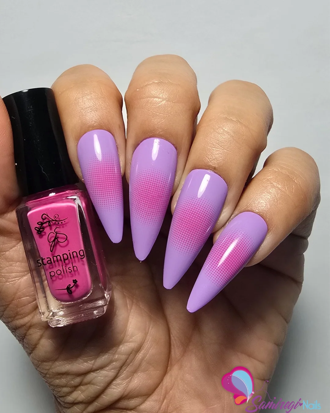 Confetti Chic (CjS-393)) Etched Nail Art Stamping Plate - Clear Jelly Stamper Plate