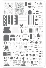Class In Session (CjS-412) Etched Nail Art Stamping Plate