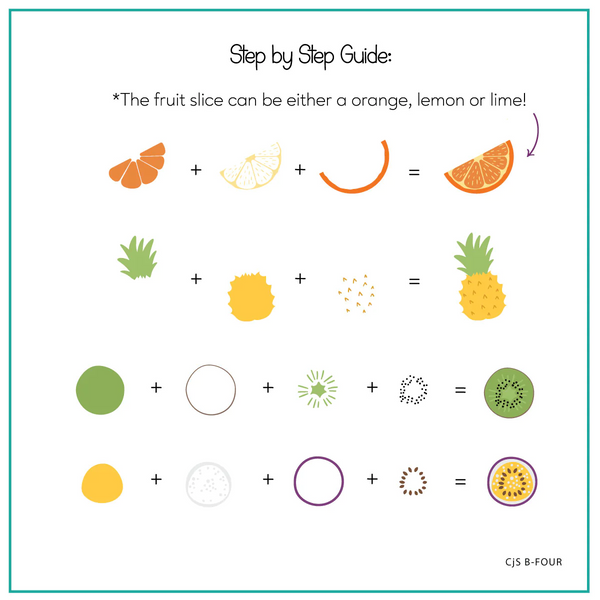 Fruity "Beginner Edition"  (CjS-B-FOUR) -  CJS Medium Stamping Plate