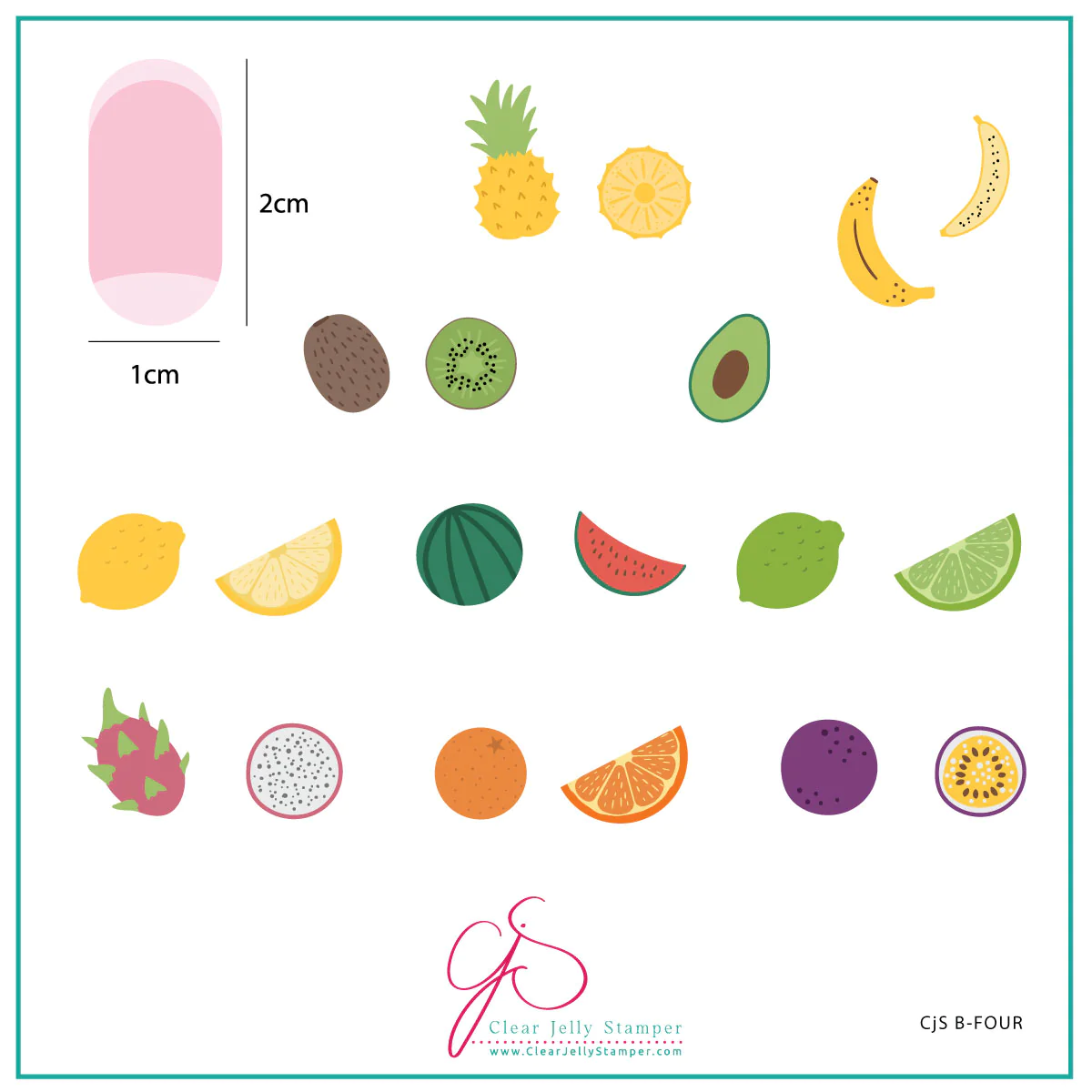 Fruity "Beginner Edition"  (CjS-B-FOUR) -  CJS Medium Stamping Plate Main image