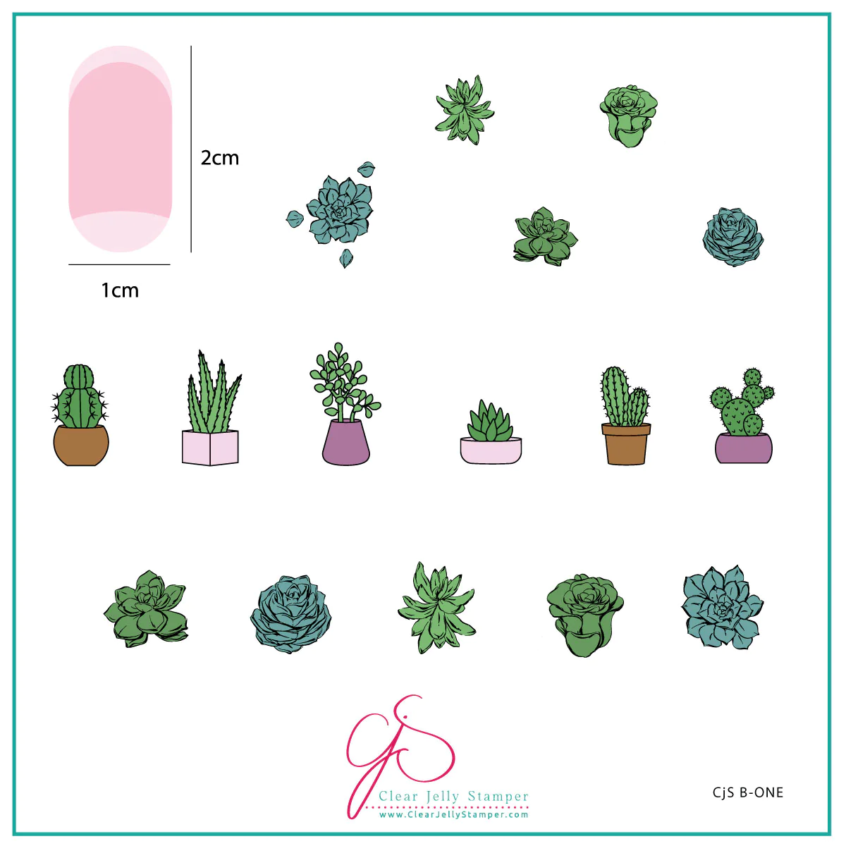 Plants "Beginner Edition"  (CjS-B-ONE) -  CJS Medium Stamping Plate