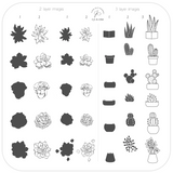 Plants "Beginner Edition"  (CjS-B-ONE) -  CJS Medium Stamping Plate
