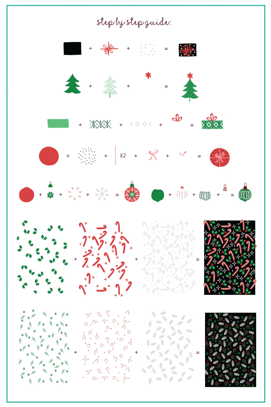 Pretty Paper - Festive (CjSC-78) - Clear Jelly Stamping Plate