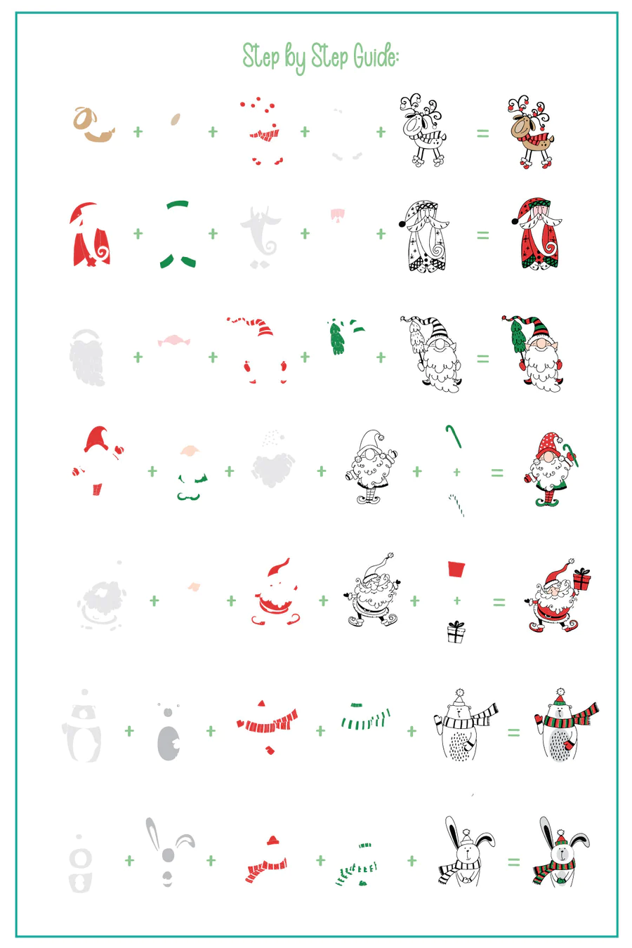 Candy Cane Lane (CjSC-82) - Clear Jelly Stamping Plate