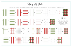 Festive Plaid - One (CjSC-83) - Clear Jelly Stamping Plate