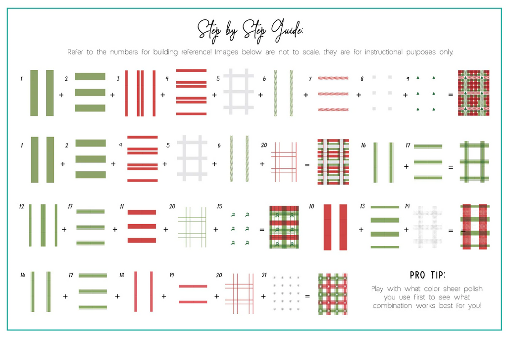 Festive Plaid - Two (CjSC-84) - Clear Jelly Stamping Plate