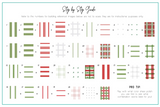 Festive Plaid - Two (CjSC-84) - Clear Jelly Stamping Plate