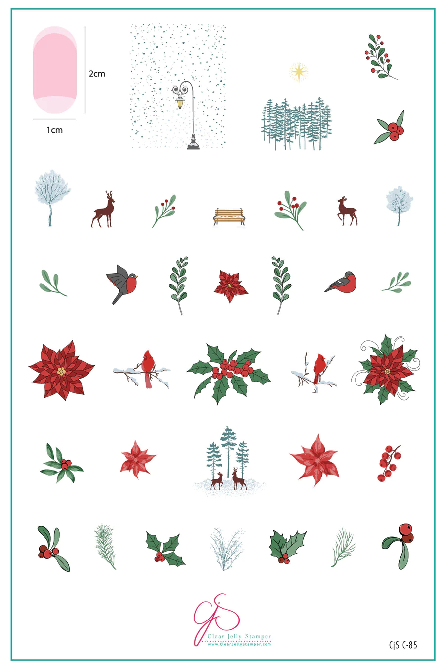 Debbie's Fav's (CjSC-85)  - Clear Jelly Stamping Plate Main image