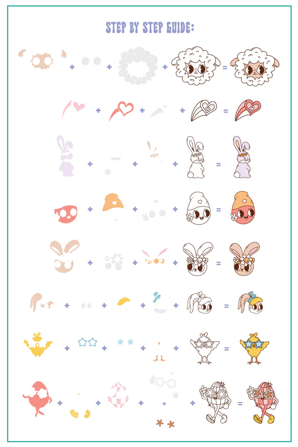 Easter Groovin' (CjSH-107) - Clear Jelly Stamping Plate