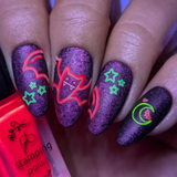 Neon Nightmares (CjSH-117) - Clear Jelly Stamping Plate