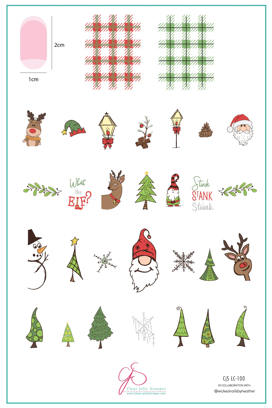 What the Elf? (CjSLC-100) - Clear Jelly Stamping Plate Main image