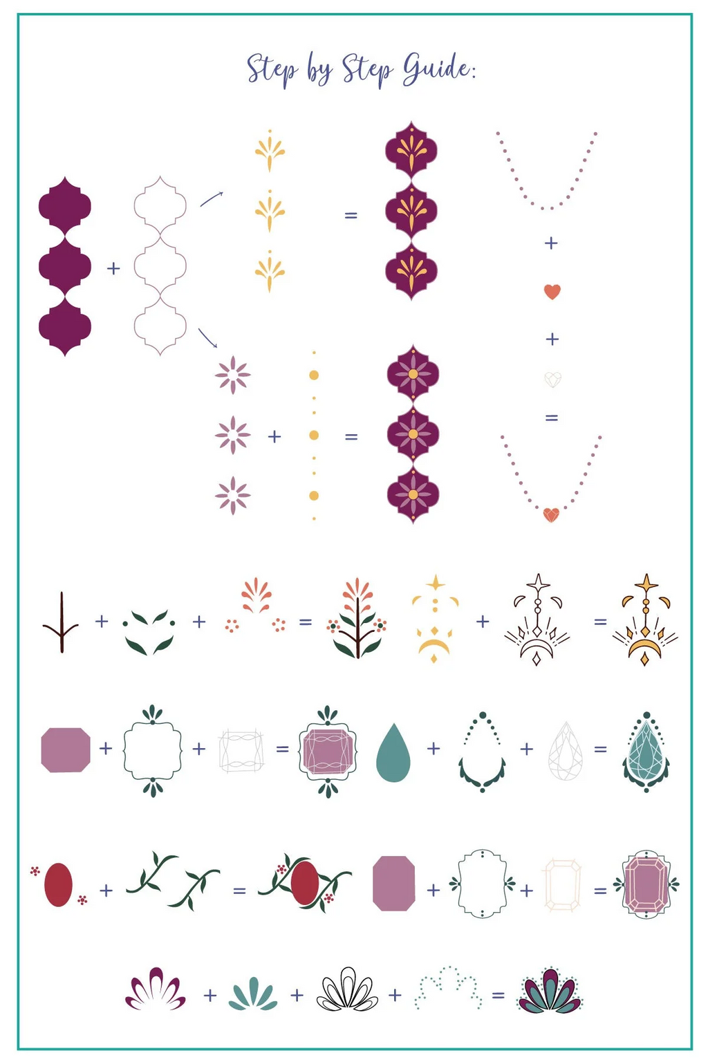 Enchanted Gems (CJSLC-101) - Clear Jelly Stamping Plate