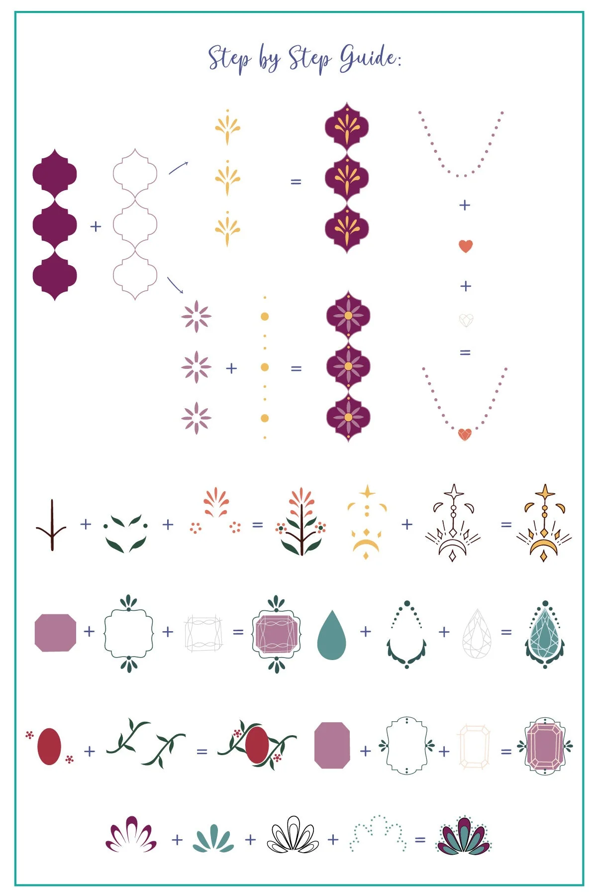 Enchanted Gems (CJSLC-101) - Clear Jelly Stamping Plate