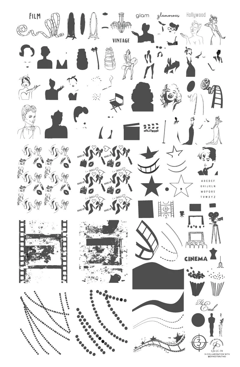 In the Spotlight (CjSLC-74) - Clear Jelly Stamping Plate