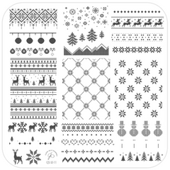 Reindeer Sweater (CjSLE-11) - Medium Clear Jelly Stamping Plate