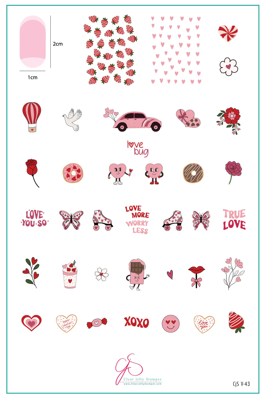 Love Bug (CjSV-43) - Clear Jelly Stamping Plate