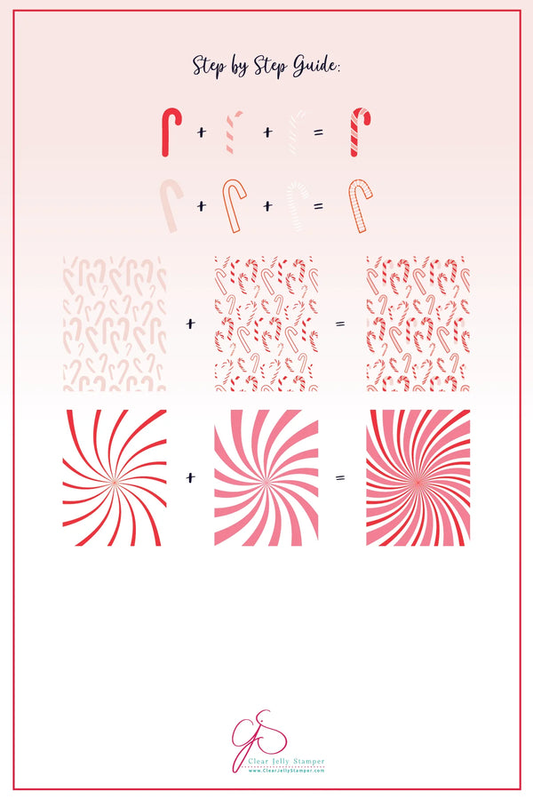 Peppermint Parade (CjSC-100) -  Clear Jelly Stamping Plate