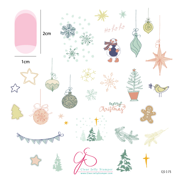Patchwork Holiday (CjSC-75) - Medium Clear Jelly Stamping Plate