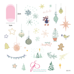 Patchwork Holiday (CjSC-75) - Medium Clear Jelly Stamping Plate