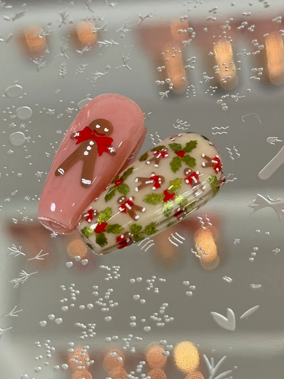Gifts, Glides, and Holly Vibes - Wallpaper (CjSC-88)  -  Clear Jelly Stamping Plate