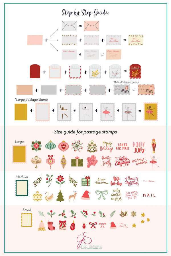 Sugarplum Post (CjSC-97) -  Clear Jelly Stamping Plate