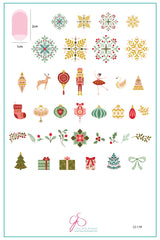 Sugarplum Express (CjSC-98) -  Clear Jelly Stamping Plate