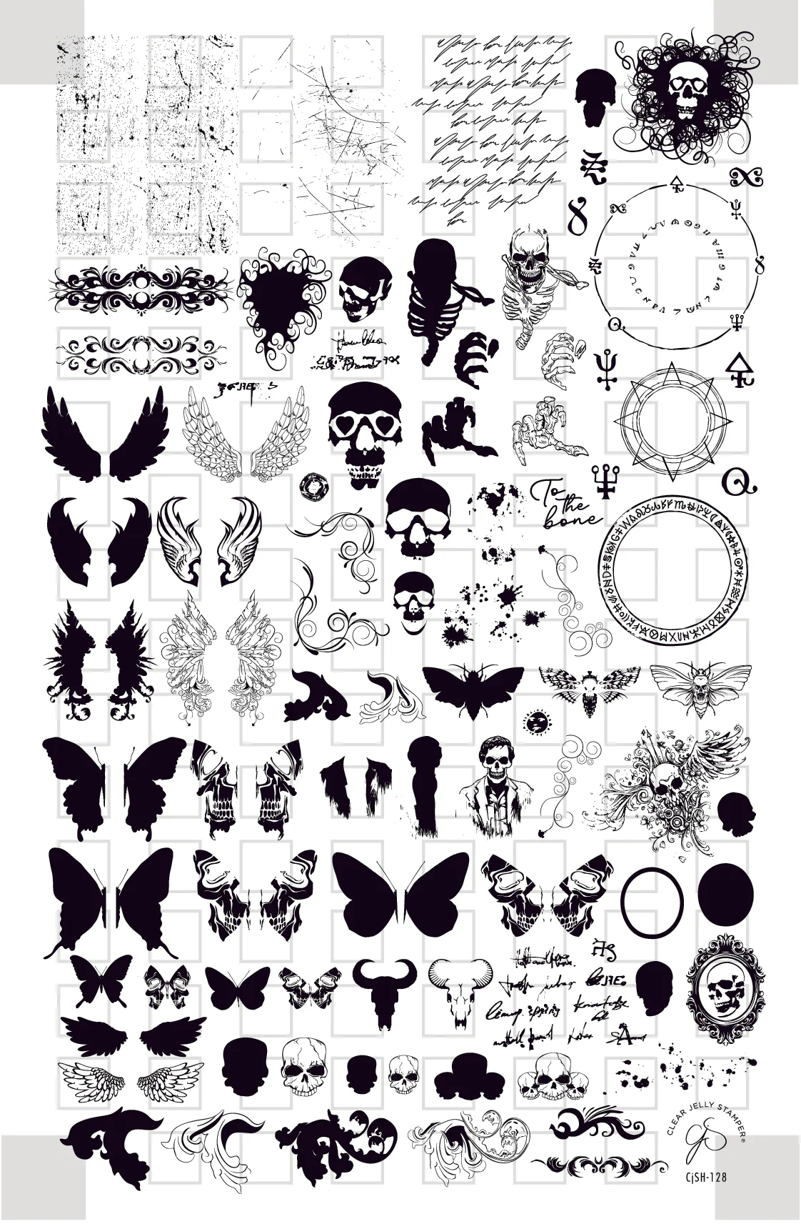 Macabre Muse (CjSH-128) - Clear Jelly Stamping Plate