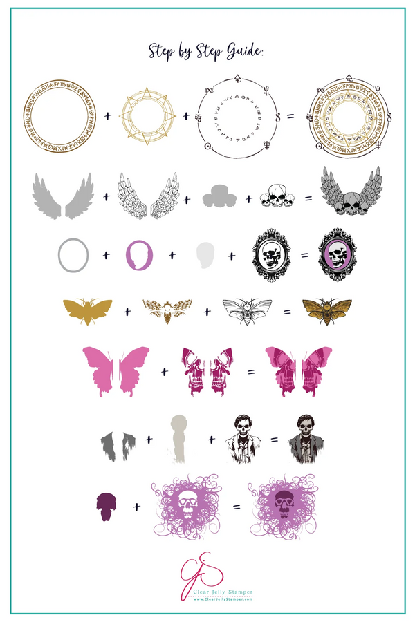 Macabre Muse (CjSH-128) - Clear Jelly Stamping Plate