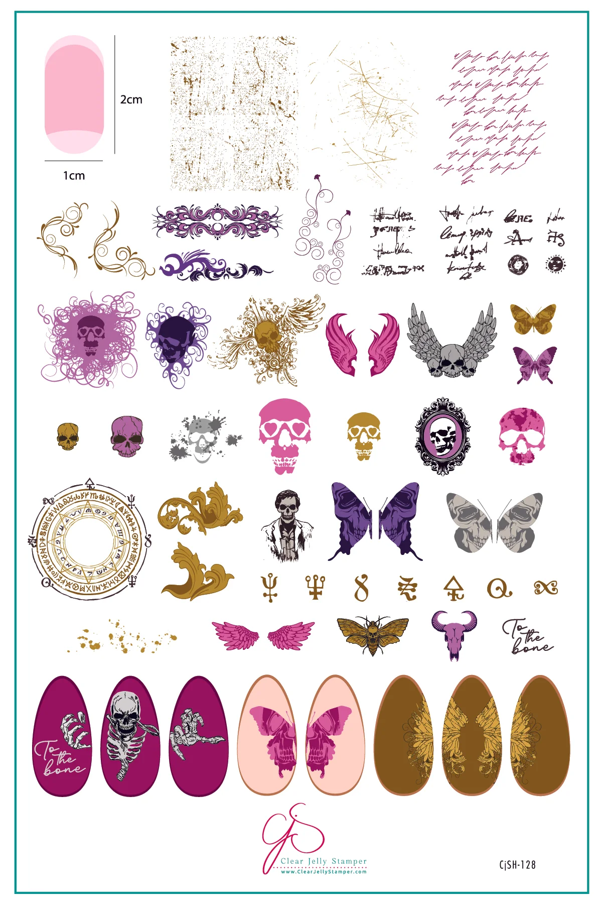 Macabre Muse (CjSH-128) - Clear Jelly Stamping Plate Main image