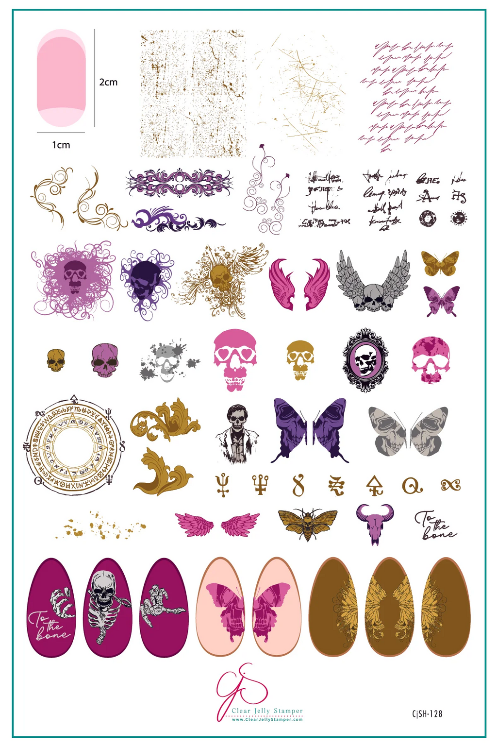 Macabre Muse (CjSH-128) - Clear Jelly Stamping Plate