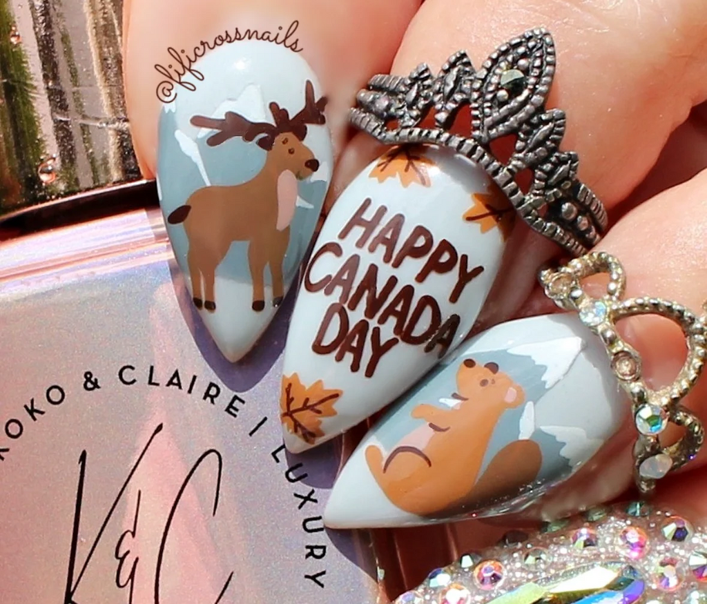 The Great Canadian Mix (CjSH-140) - Etched Nail Art Stamping Plate - Clear Jelly Stamping Plate