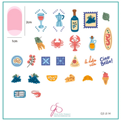 The Sweet Life (CjSLE-14) -  CJS Medium Stamping Plate