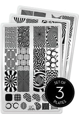 Trippy Vibes - Uber Chic Stamping Plate Collection of 3