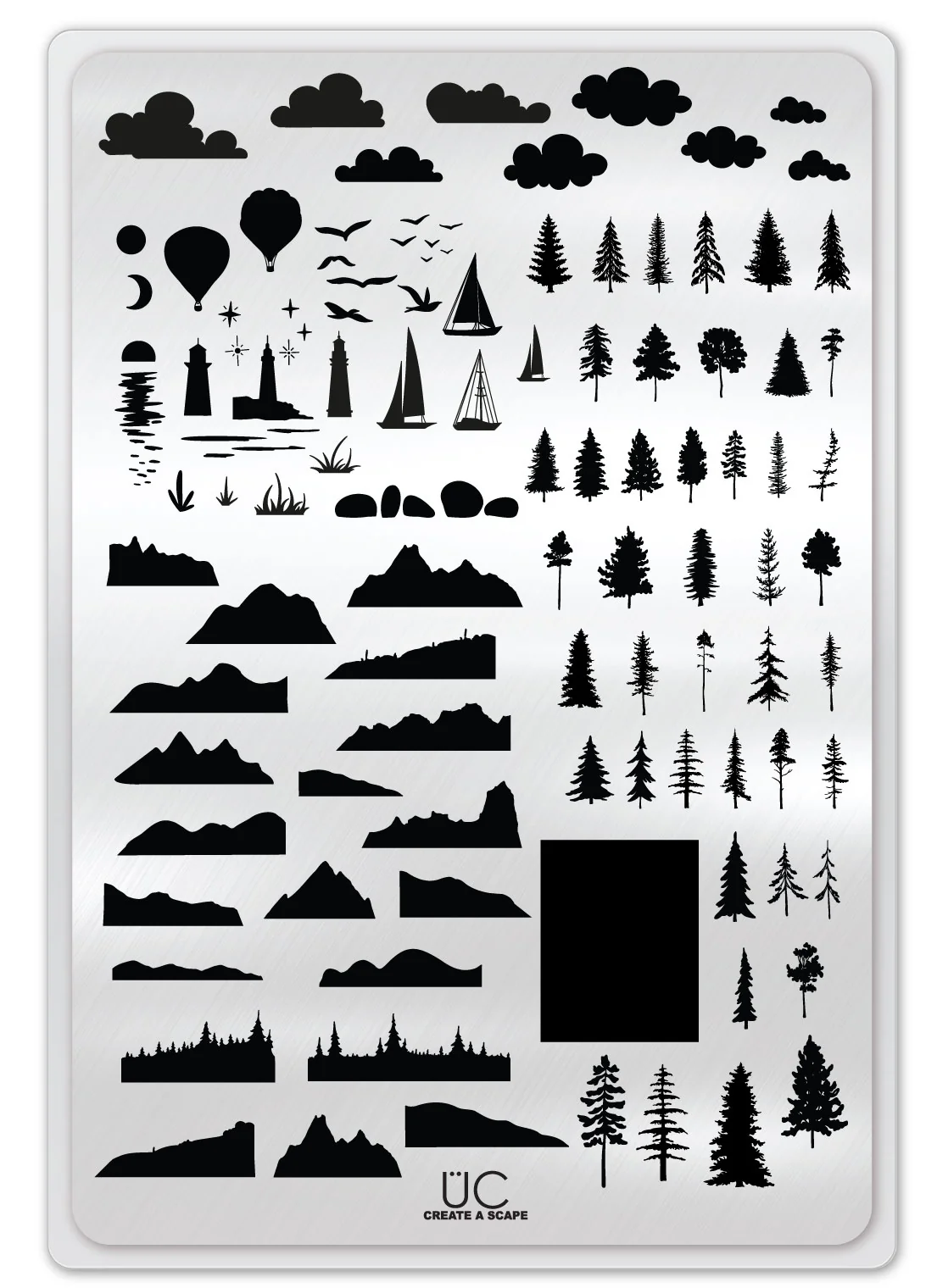 Create-A-Scape - Uber Chic Stamping Plate Main image