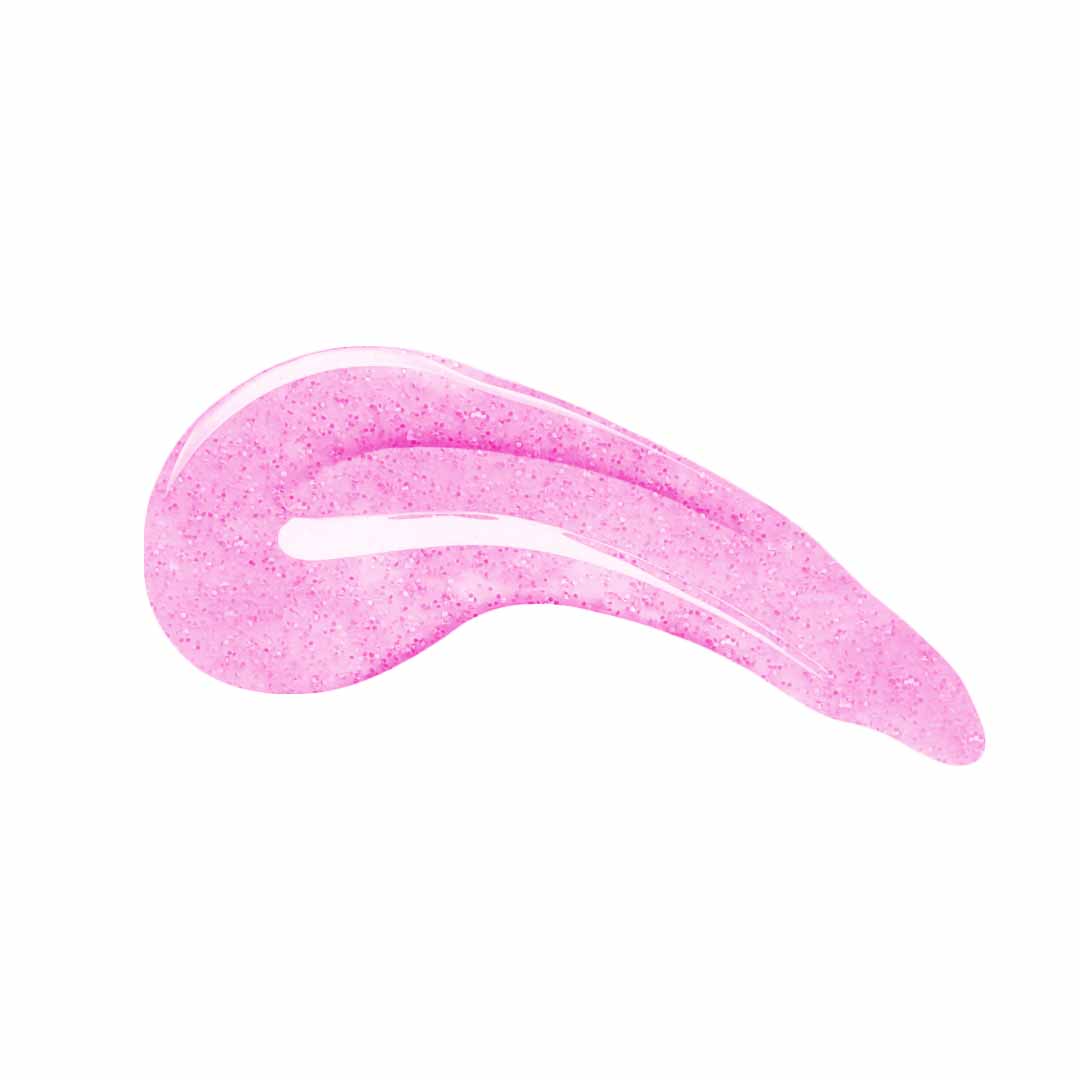 en Vogue Lac It! Ethereal baby pink jelly with gold and pink micro-glitters UV/LED gel nail polish for professional nails and extensions swatch Main image