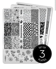 Just for Claws 2 - Uber Chic Stamping Plate Collection of 3