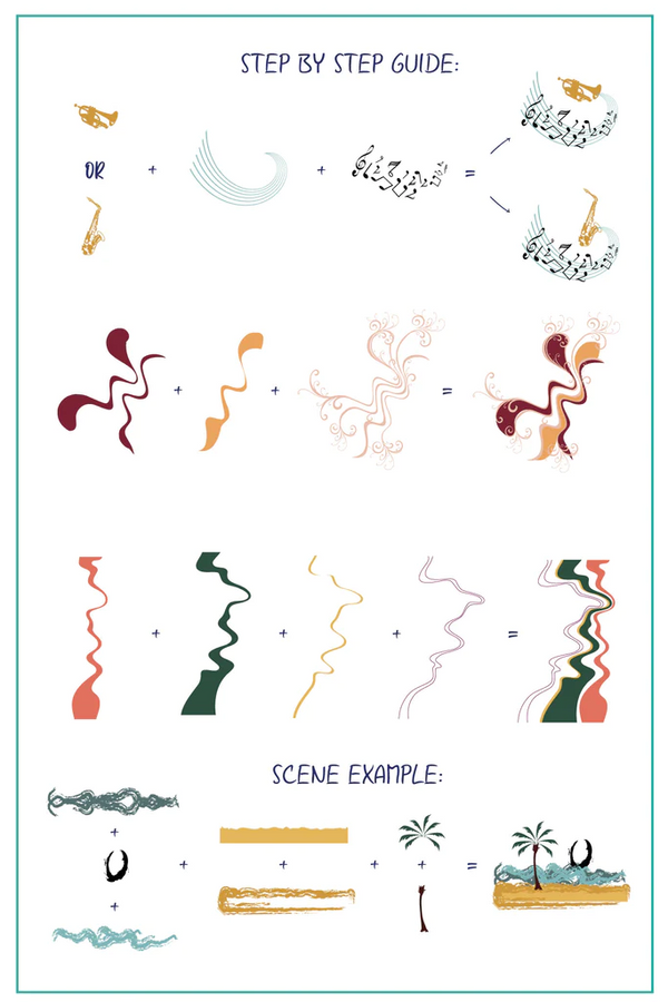 Fantasia (CjS-316) - Clear Jelly Stamping Plate